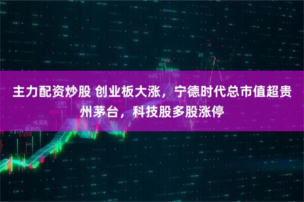 主力配资炒股 创业板大涨，宁德时代总市值超贵州茅台，科技股多股涨停